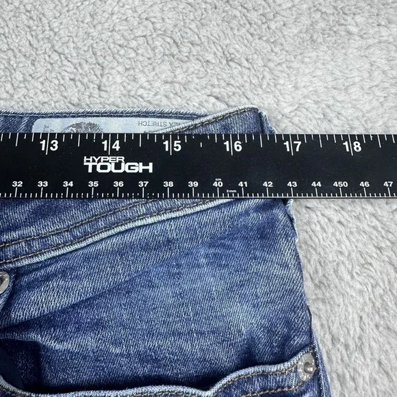 Diesel Jeans Mens 33x34 Zatiny Distressed Regular Bootcut C84ZX Button Fly Blue - Picture 8 of 16